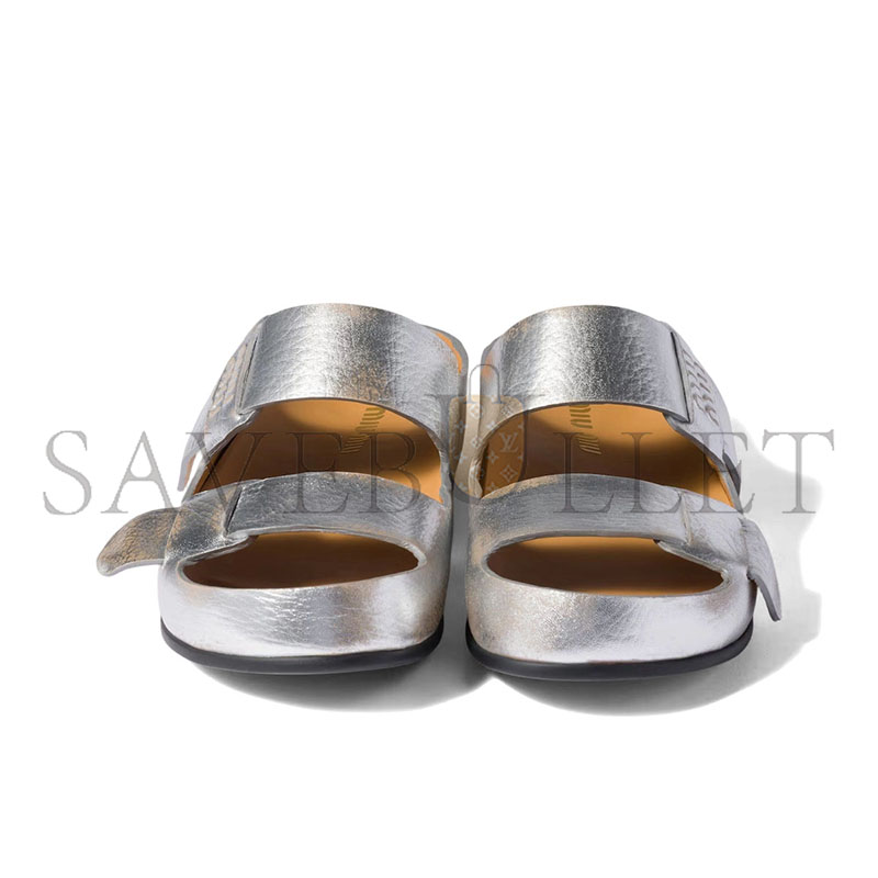 MIU MIU BLEACHED LEATHER SANDALS 5XX674